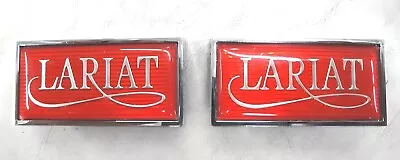 2pcs LARIAT Fits 1980-1986 Truck F100 F250 Cab Side Emblems EOTZ-1050398-C • $39.99