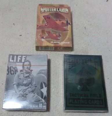 $16.95 • Buy WWll AIRCRAFT SPOTTER& TACTICAL FIELD  CARDS PLAYING CARDS