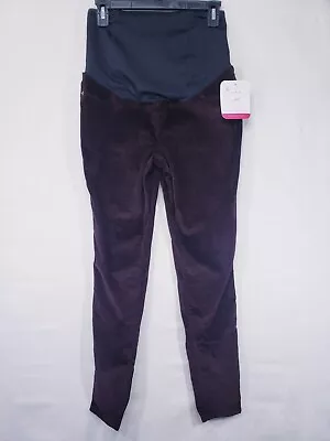 NWT Isabel Maternity Crossover Panel Skinny Corduroy Pants Size 2/26R Brown • $8.88