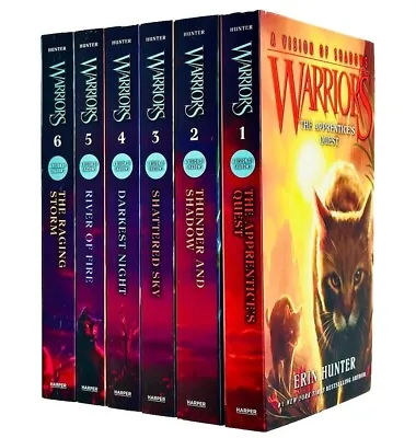 Warrior Cats: Series 6 A Vision Of Shadows 6 Books Collection Set - Ages 8+ - PB • £20.90
