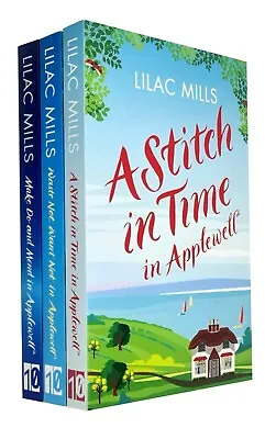 £12.85 • Buy Applewell Village Series Collection 3 Books Set By Lilac Mills A Stitch In Time
