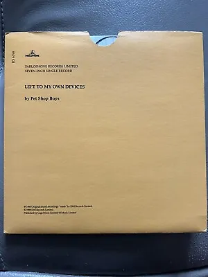 Pet Shop Boys - Left To My Own Devices - Double Sleeve • $18.50