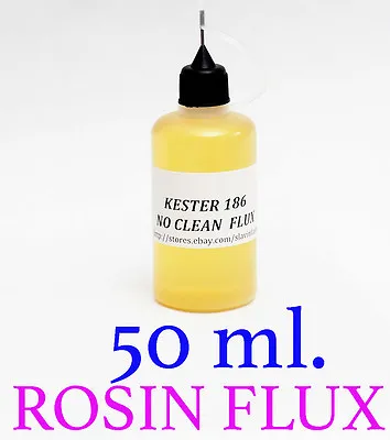 $10.99 • Buy 50 Ml. /   KESTER 186   Rosin No Clean Soldering Solder Liquid Flux Reflow 