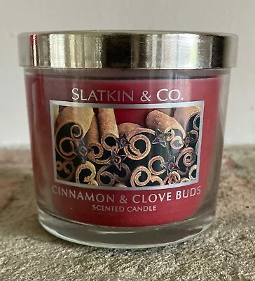 New Slatkin & Co. Cinnamon & Clove Buds 4 Oz. Jar Candle • $16