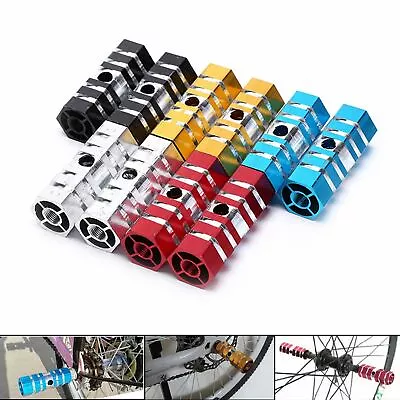 £3.95 • Buy Kids Stunt Pegs For Rear Bike Or Scooter Wheels BMX Bike 10mm Axle Set Foot Grip