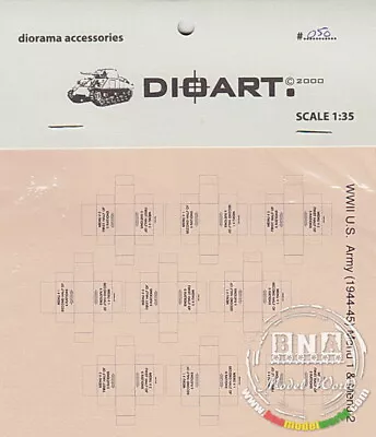 DioArt 1/35 WWII US (1944-1945) Menu#1 And Menu#2 Cartons • $5.51