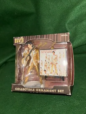 2003 New Elvis Presley Gold Lame Suit Trevco Christmas Ornament 4.5  Gorgeous !! • $9.99