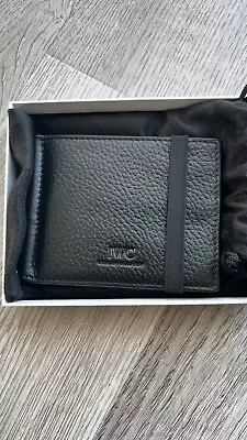 IWC Big Pilot Portugeiser Black Wallet With Money Clip Genuine Leather • $580