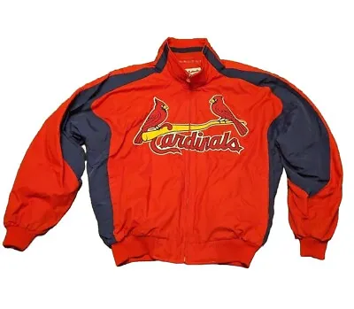 Vintage Mens Majestic Collection MLB St Louis Cardinals Jacket Coat Size L • $65