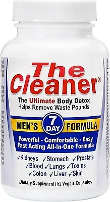 The Cleaner Men's 7 Day Detox  Internal Cleansing Formula - 52 Capsules • $15.99