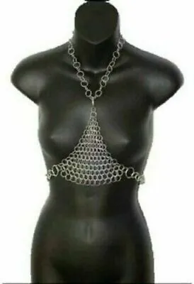 Chain Mail Bra 10 Mm Aluminium Butted Women Swim Wear For Antique Body • $56.73