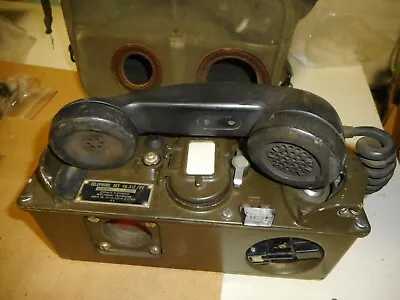 Original Vietnam War Us Army Ta 312/pt Field Phone & Carry Case • $175