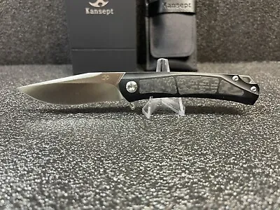 Kansept Knives K2003A3 Gremlin Framelock Black Clip Point Folder Pocket Knife • $119