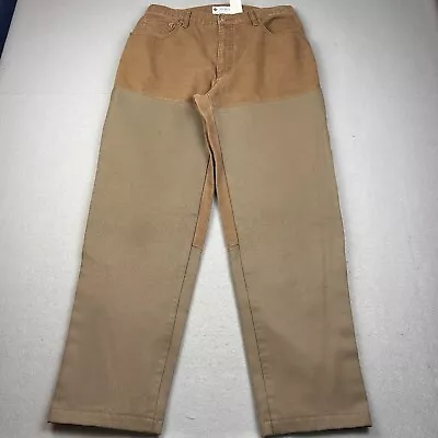 Columbia Brush Guard Pants Mens 34x32 Brown Canvas Hunting Outdoor Feild Ripstop • $29.95