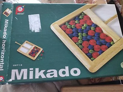 Mikado Horizontal Wooden Board Game 2004 Pintoy Skill & Steady Hand Thailand • $10