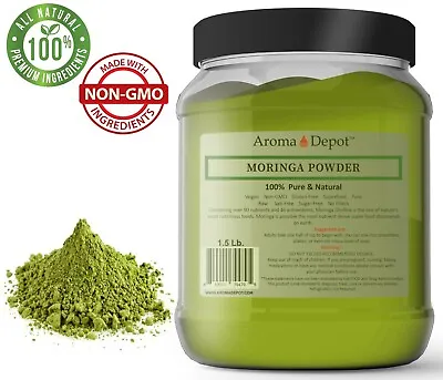 1.5lb Moringa Powder Oleifera Leaf 100% Pure Natural Superfood 24 Oz. JAR • $22.95