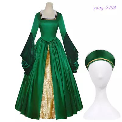 Tudor Princess Mary Cosplay Dress Renaissance Women Dress Halloween Vintage COS • $65.60