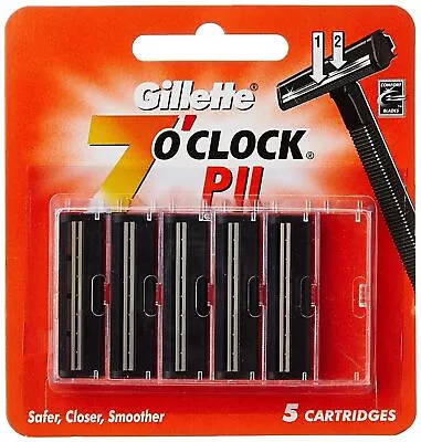 Gillette 7 'o' Clock PII Cartridge - 5 Cartridges • £18.62