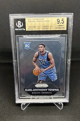 Karl-anthony Towns 2015-16 Prizm Rookie Card Rc Bgs 9.5 Gem Mint Timberwolves • $0.99