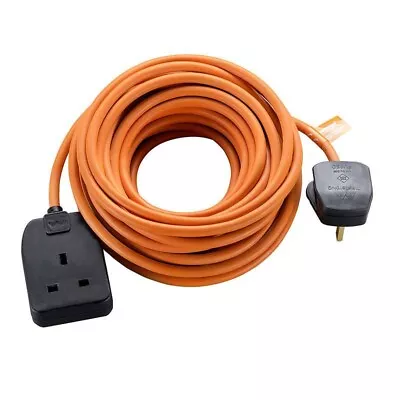 Masterplug 10m 13A Heavy Duty Single Socket Garden Extension Lead BOG10O • £14.99