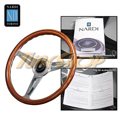 Italy Nardi Classic 390mm Steering Wheel Mahogany Wood With Polished Spoke • $474.95