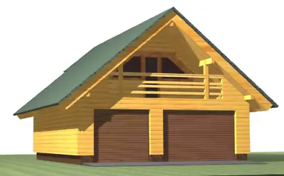 Log Garage Kit #lh_bg-117 Eco Wood Prefab Diy Building Cabin Home Modular • $122900