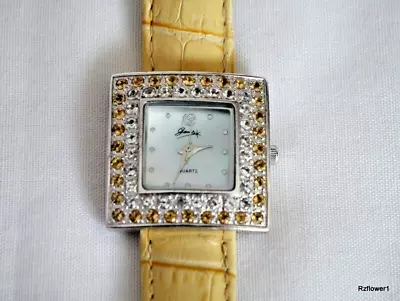 Ladies Watch By GEMS  925 Silver Citrine  New Battery • £20