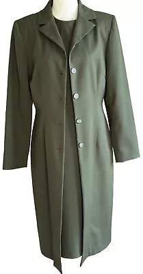 Vintage Harve Benard Sleeveless Lined Dress W/Matching Collard Coat Women's Sz 6 • $58.80