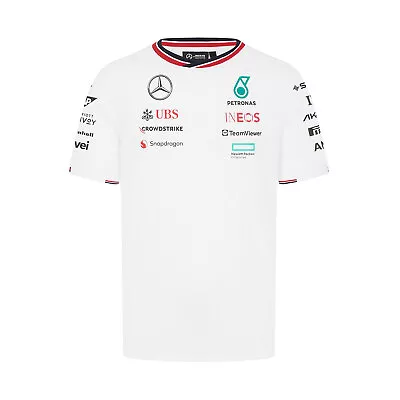 2024 Mercedes AMG F1 Men's Team White T-shirt (L) • $73