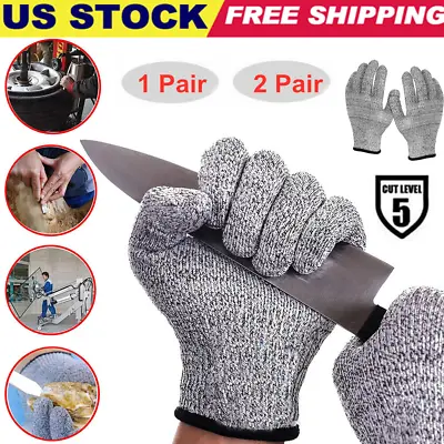 Anti-cut Metal Mesh Butcher Glove Cut Proof Stab Resistant Safe Work Gloves US • $6.85