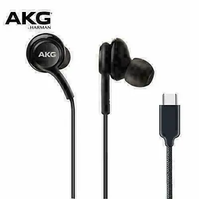 Akg Usb-c Type C Headphones Handsfree Headset For Samsung Galaxy Phones 1 • £5.49