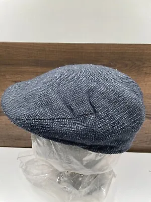 Totes Rain Resistant Flat Hat With Ear Flap Size L Blue Lined Golf Newsboy Cap • $15.29