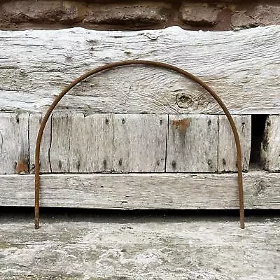 1 Rusty Metal Half Circle Hoop Flower Garden Border Edge Rustic Arches Frame  • £4