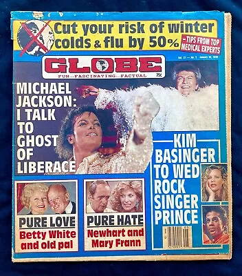 MICHAEL JACKSON TALKS TO GHOST OF LIBERACE 1990 Globe Prince  KIM BASINGER Wed • $9.99