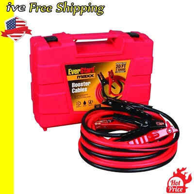 2 Gauge Automotive Booster Jumper Cables 20 Foot Emergency Portable SUV Trucks • $67.31