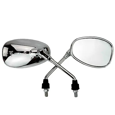 Mirror Pair Chrome Fits Kawasaki Z900 1 Z1F / A-B / A4 1973-1976 • £24.86