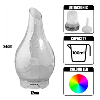 Aroma Lamp Humidifier Scented Oil Diffuser Choice - Colour Changing • £23.16