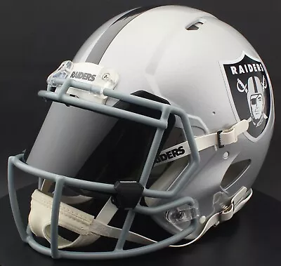 LAS VEGAS RAIDERS NFL Gameday AUTHENTIC Football Helmet W/ Eye Shield Visor • $359.99