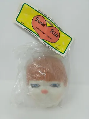 Vintage Unique NEW Darice Kids Doll Head Chrissy Blue Eyes #1238 Crafts • $17.11