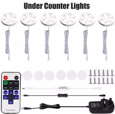 Under Counter Lights Kitchen Mit RemoteWardrobe Lights 1200Lm6 Lights • £35.99