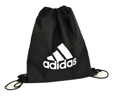 Adidas GYM SACK Shoes Bag Black White L48222 Football Soccer Bags Sports • $9.99