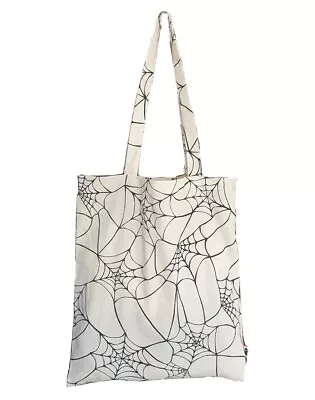 £8.95 • Buy Cobweb Tote Bag Spiders Web Halloween Goth Gothic Emo Spider Shopping Bag