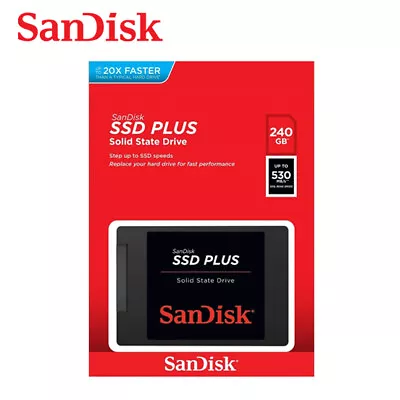 SanDisk SSD Plus 240G Internal 2.5  Solid State Drive Speed Up To 530MB/s SDSSDA • £35.56