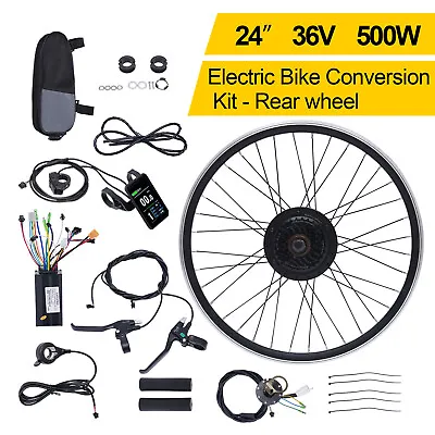 Electric Bicycle Kit 36V 500W Rear Wheel E-Bike Hub Motor E-Bike Conversion Kit  • $216.60