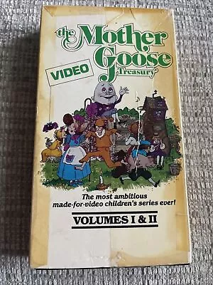 THE MOTHER GOOSE VIDEO TREASURY Volumes I & II VHS Nursery Rhymes Puppetronics • $3.50