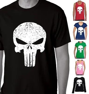 THE PUNISHER  T SHIRT Skull T Shirts Super Hero Men's Ladies Tee's • $24.95