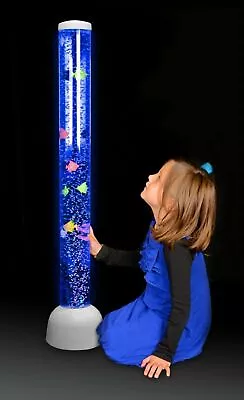 £64.99 • Buy Sensory Bubble Tube Lamp, Colour Changing LED Floor Lights With Fish, White Base