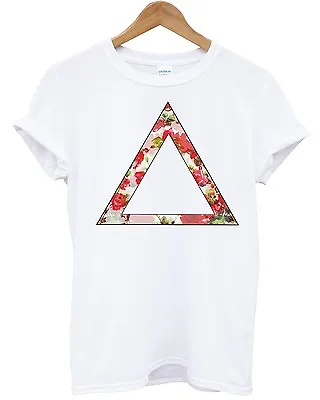£14.95 • Buy Floral Triangle T Shirt Flower Roses Hipster Indie Skater Baggy Shop Women Men
