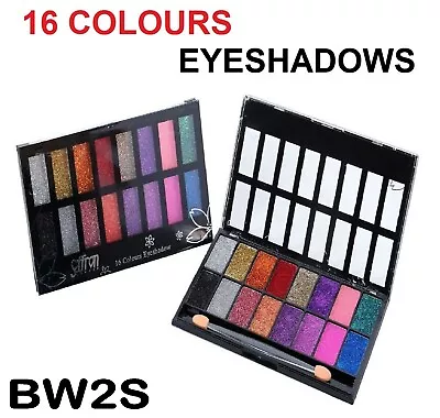 £4.40 • Buy Saffron London 16 Colours Glitter Eyeshadow 6012