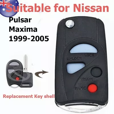 4B Remote Car Key Shell Case Fob Suitable For Nissan Maxima Pulsar 1999 - 2005 • $12.89